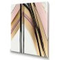 Minimalism Pink And Gold Cubic Fusion IX Wall Art