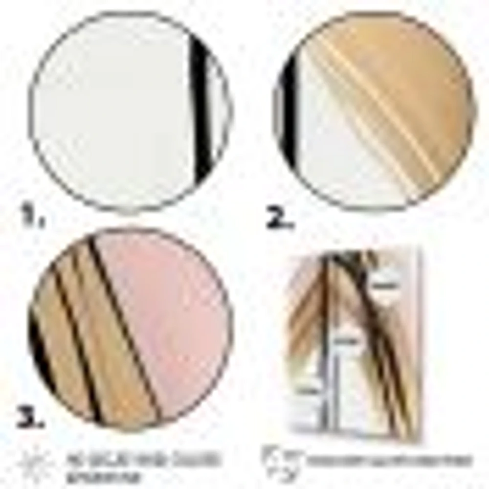 Minimalism Pink And Gold Cubic Fusion IX Wall Art