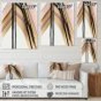 Minimalism Pink And Gold Cubic Fusion IX Wall Art