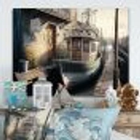 Rustic Port With A Fishing Boat IV Wall Art