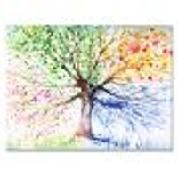 Toile imprimée « Four Seasons Tree »