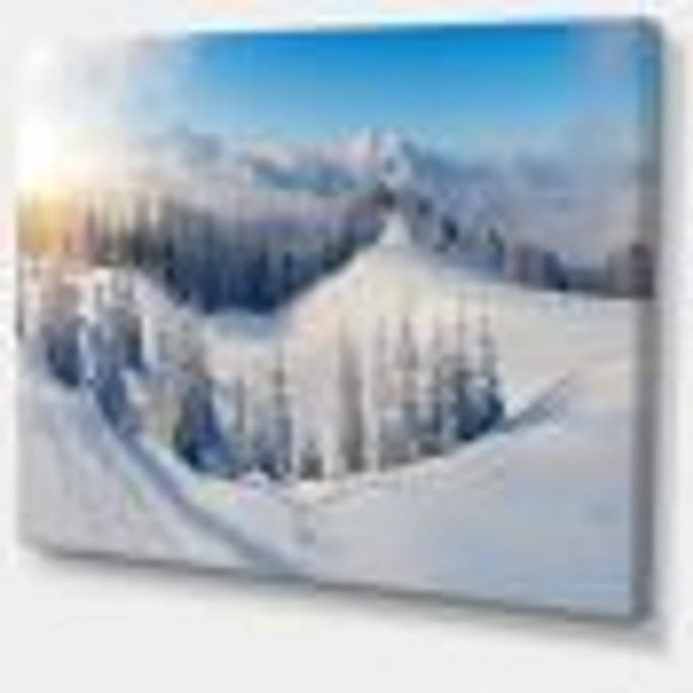 Winter Mountains Panorama  Wall Art