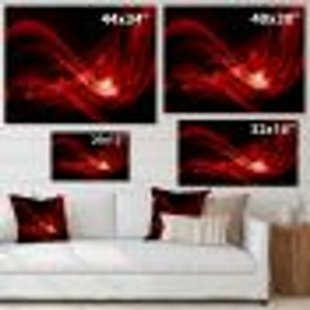 Dark Red Vector  Canvas Art print