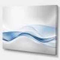 3D Wave of Water Splash  Digital Art Canvas Print