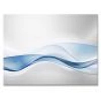 3D Wave of Water Splash  Digital Art Canvas Print