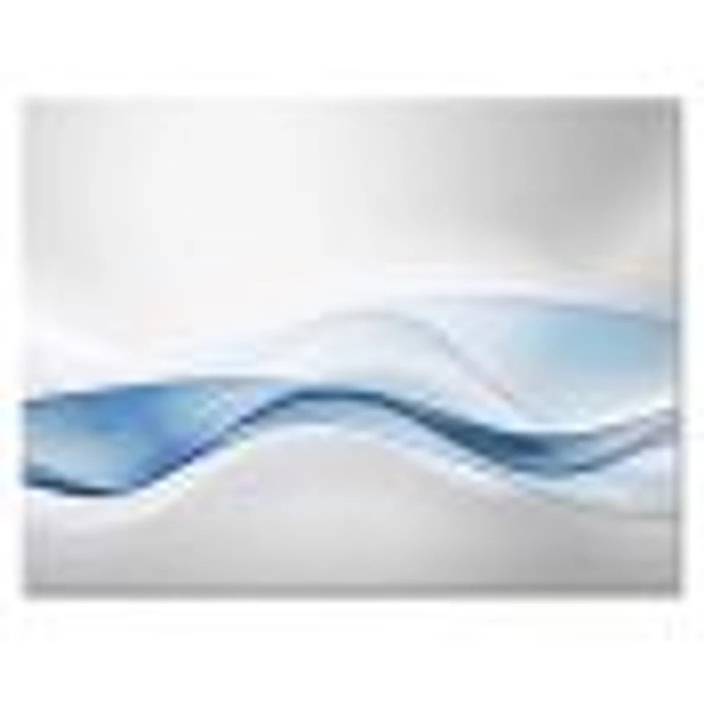 3D Wave of Water Splash  Digital Art Canvas Print