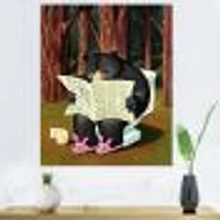 Bear the Woods  Digital Art Canvas Print