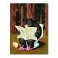 Bear the Woods  Digital Art Canvas Print