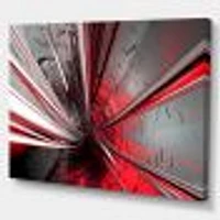 Fractal 3D Deep into Middle  Art Canvas Print