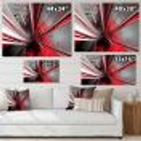 Fractal 3D Deep into Middle  Art Canvas Print