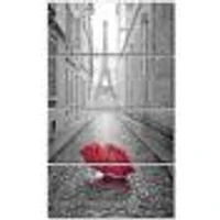 Eiffel View from Paris Street  Canvas Art Print