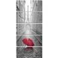 Eiffel View from Paris Street  Canvas Art Print