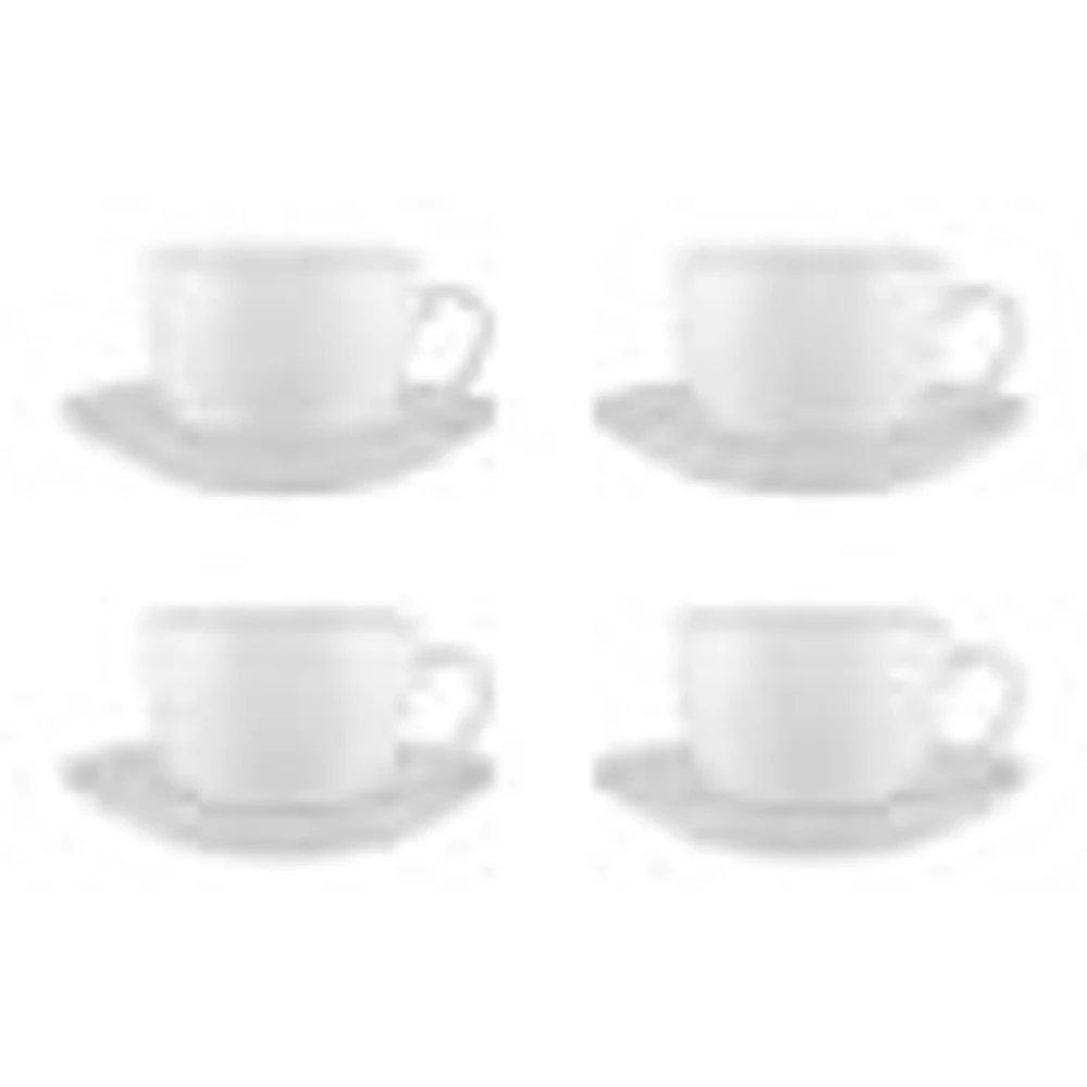 Maxwell & Williams ensemble de 4 tasses et soucoupe « White Gold »