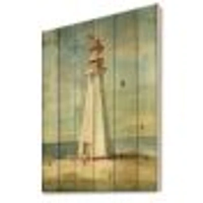Nautical Lighthouse I Wood Wall Art