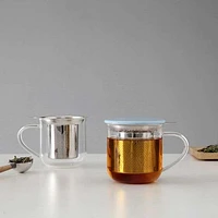Minima Eva Infuser Mug with Blue Lid by Viva