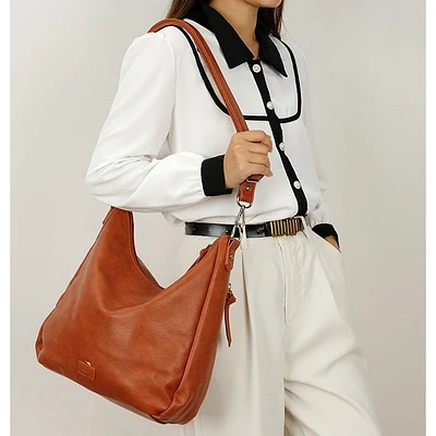 Megan Hobo Bag - Brick