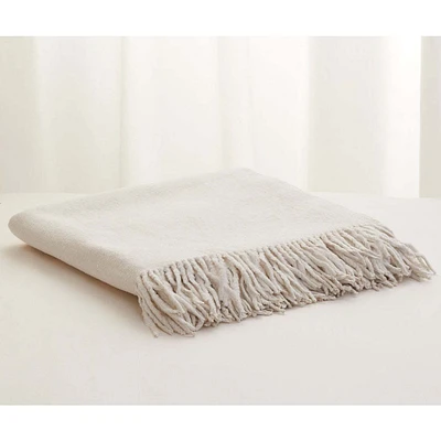 100% Silk Grey Throw Blanket by SmartSilk