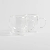 LC Studio Gusto Doubled Walled Caffè Glasses, Set of 2 - 300ml
