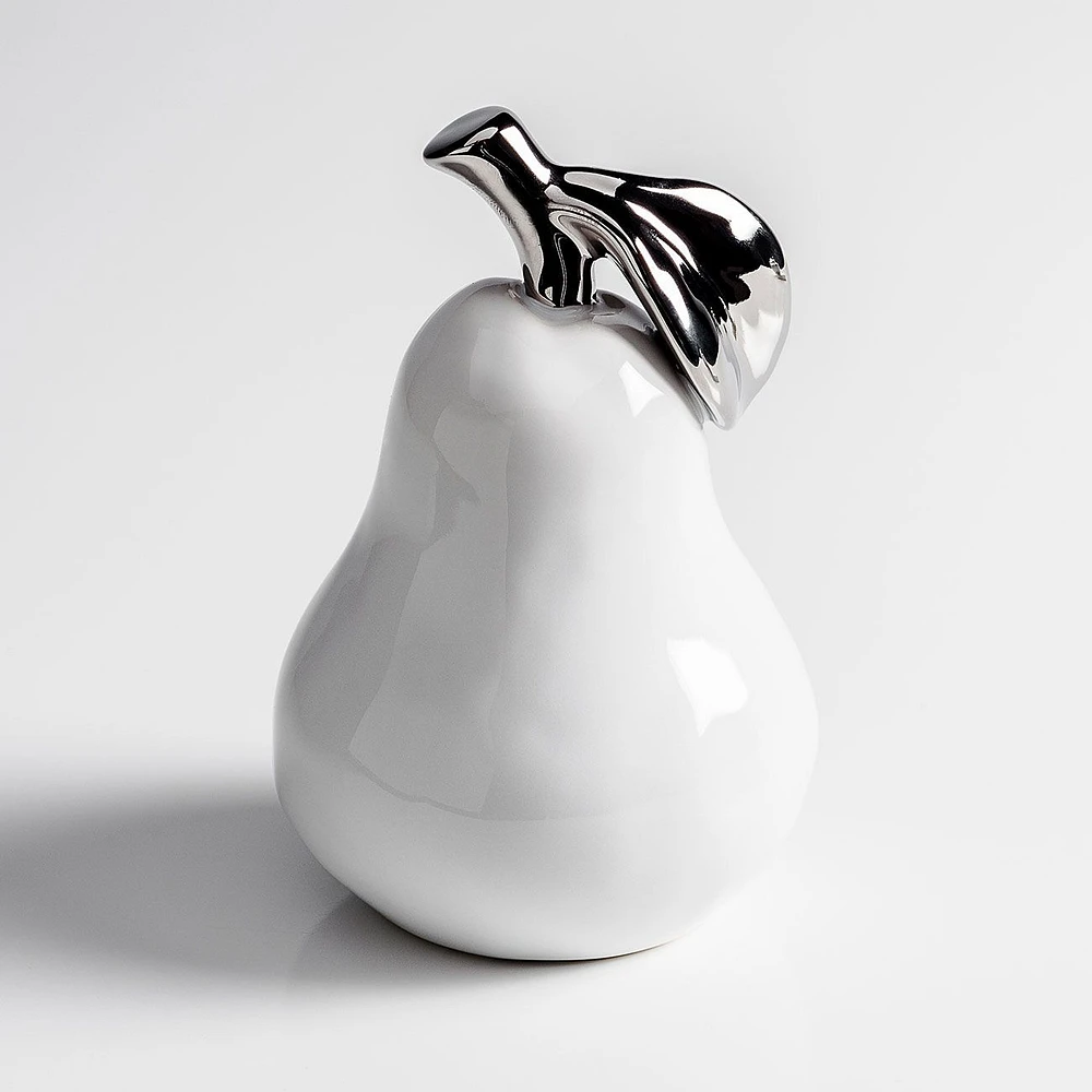 Orchard Ceramic Pear in White