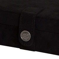 Mele and Co Giana Plush Fabric Fashion Jewellery Box