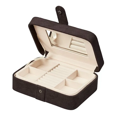 Mele and Co Giana Plush Fabric Fashion Jewellery Box