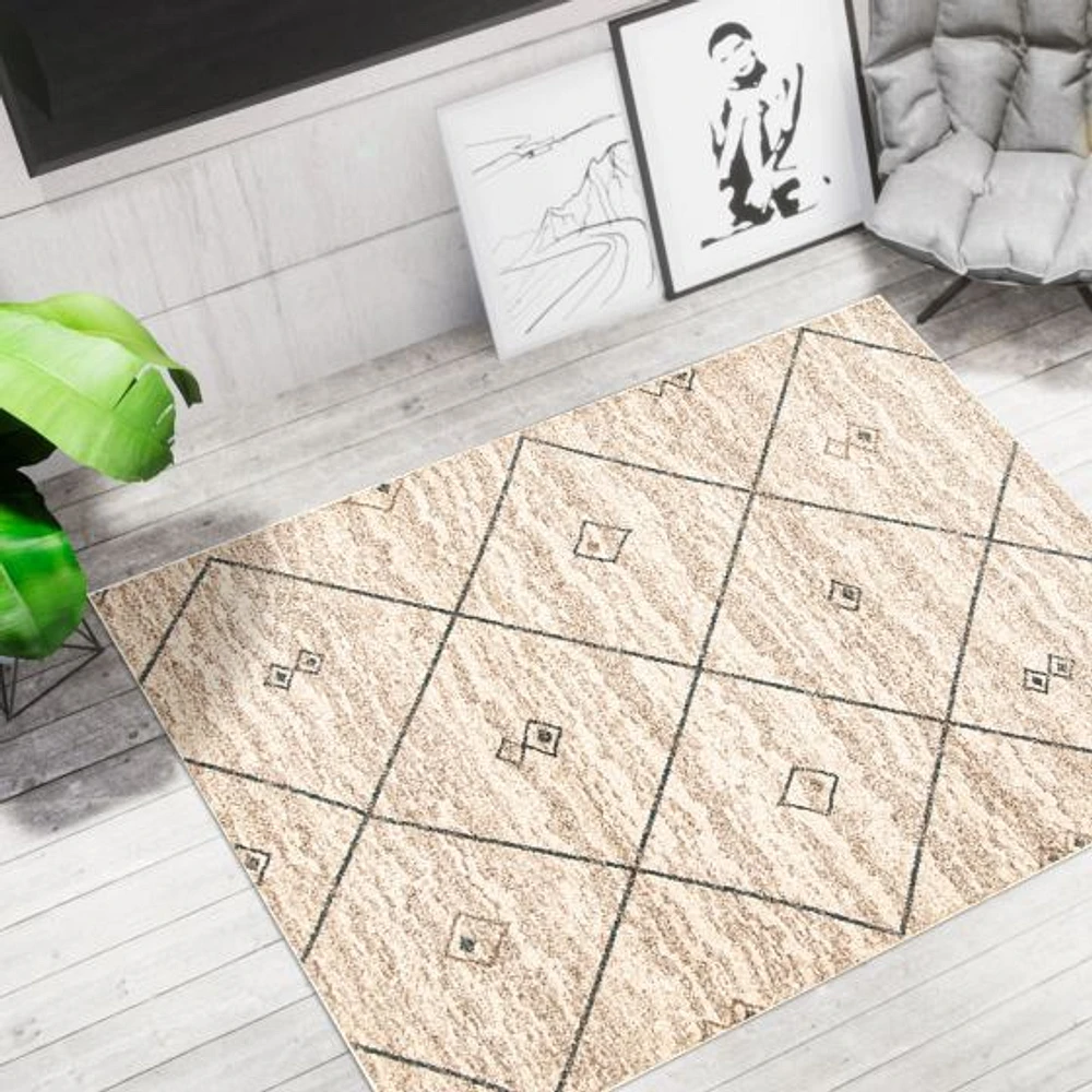 Caby Ivory/Blue Rug