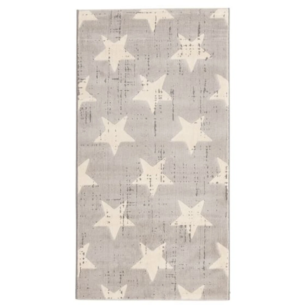 Stars Light Grey Rug