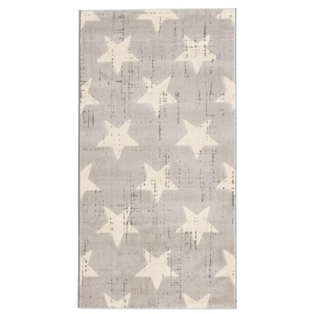Stars Light Grey Rug