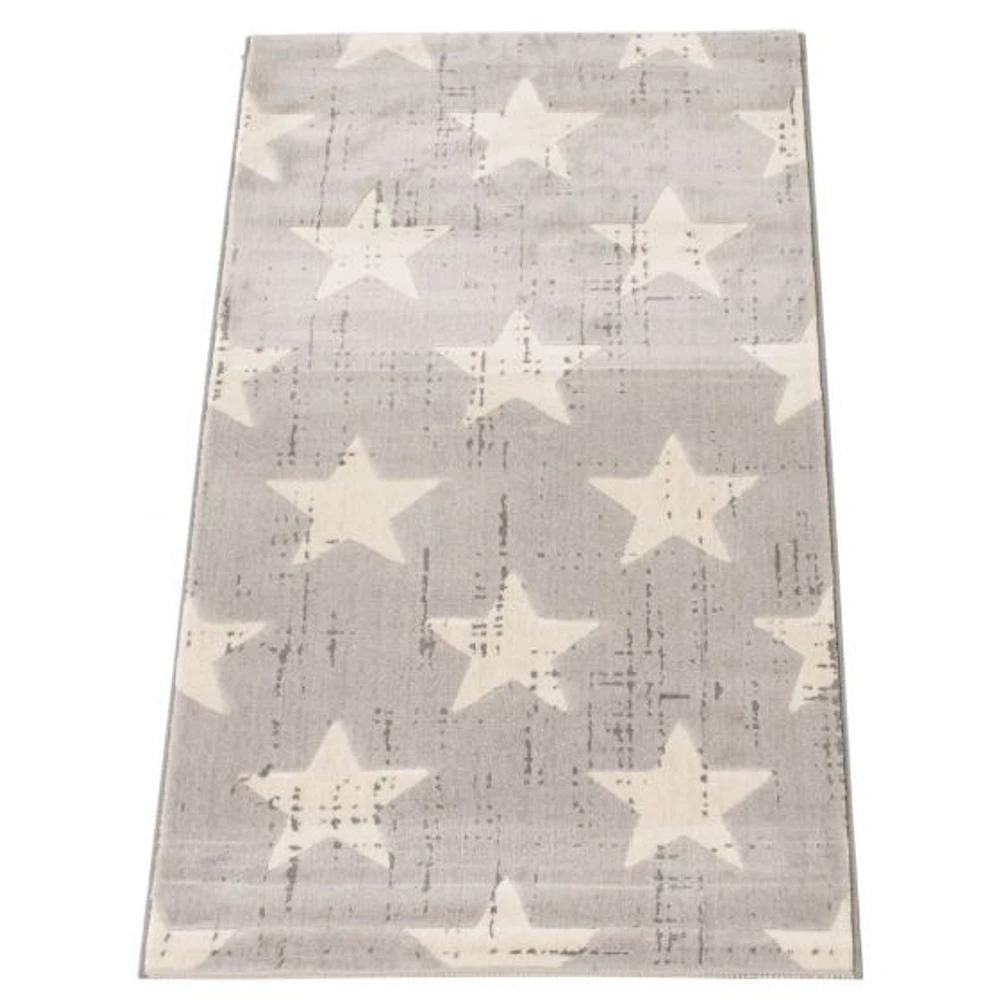 Stars Light Grey Rug