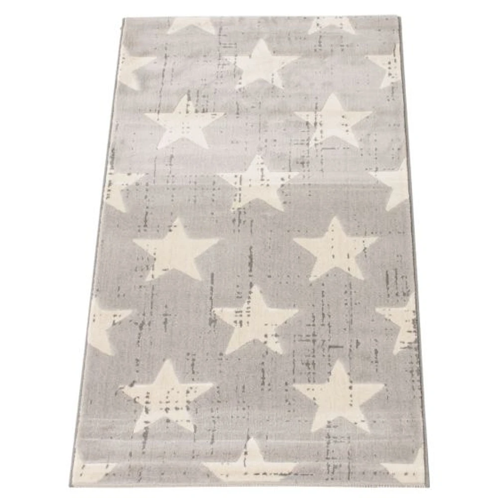 Stars Light Grey Rug