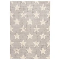Stars Light Grey Rug