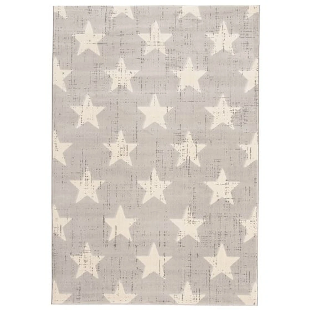 Stars Light Grey Rug