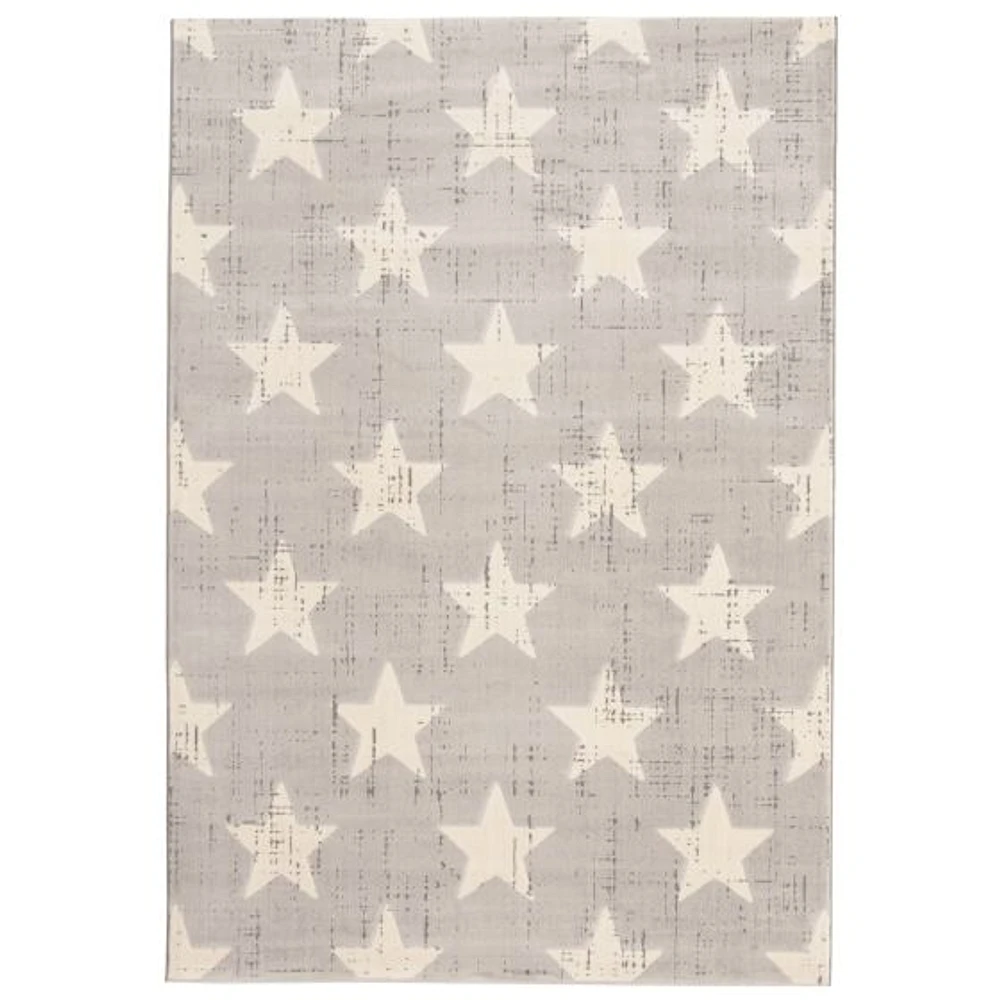 Stars Light Grey Rug