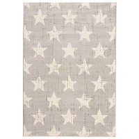 Stars Light Grey Rug