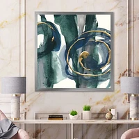 Indigo and Gold III  Canvas Wall Art Print