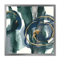 Indigo and Gold III  Canvas Wall Art Print