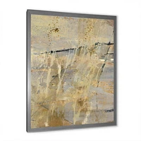 Geometric Cream Block II  Wall Art