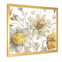Fields of Gold Watercolor Flower V  Canvas
