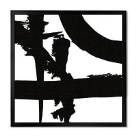 Black and White Crossing Paths I Canvas
