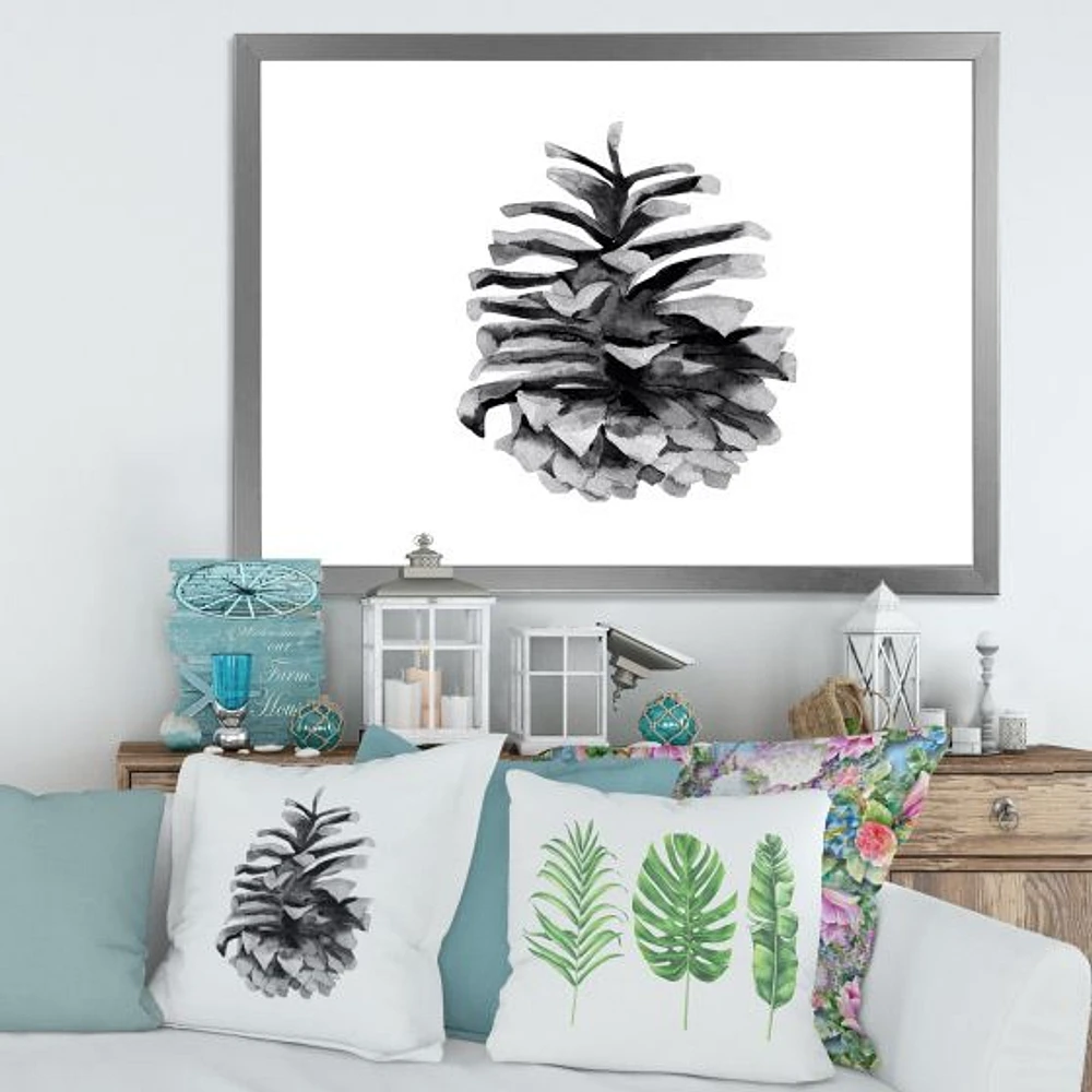 Conifer Cone Monochrome Wall Art