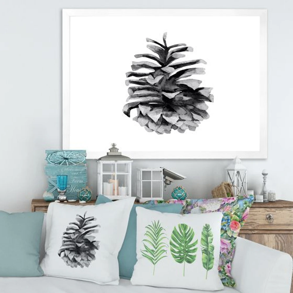 Conifer Cone Monochrome Wall Art