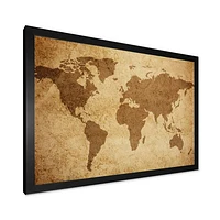 Ancient Map of The World V Canvas Wall Art