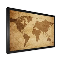 Ancient Map of The World V Canvas Wall Art