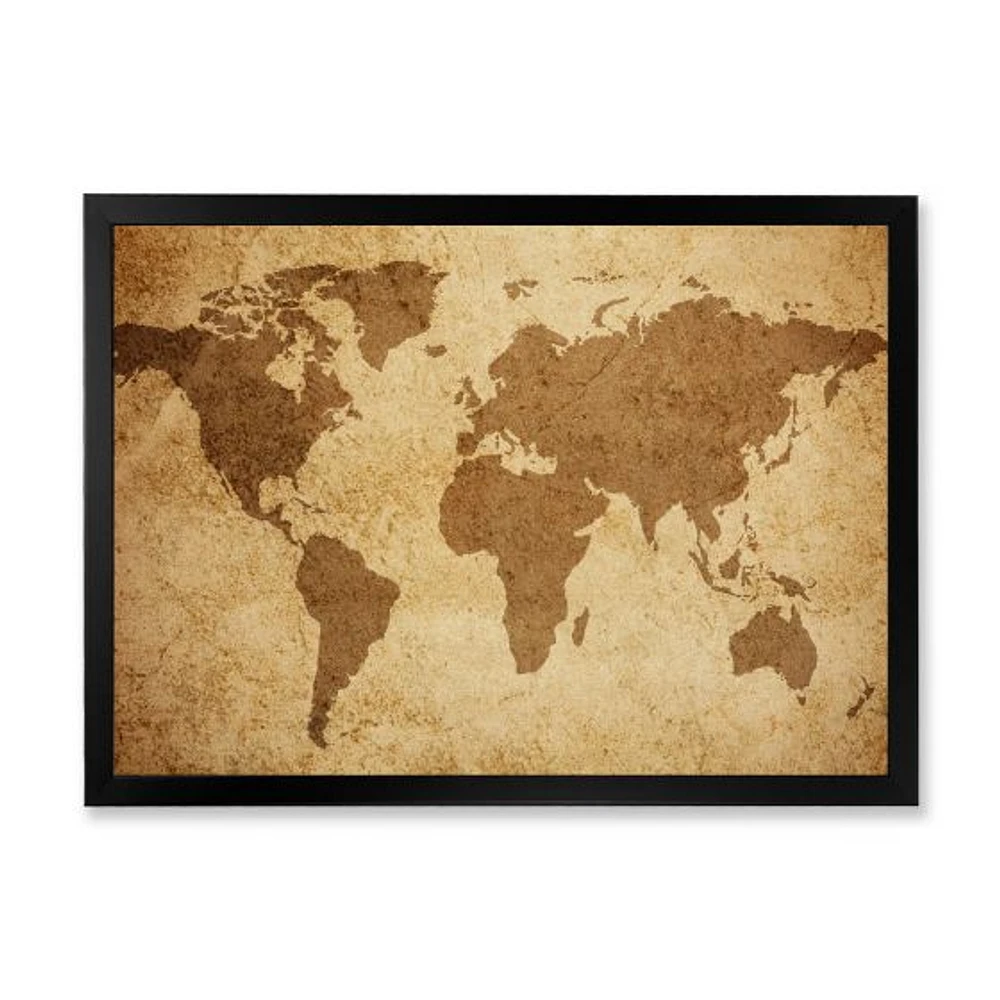 Ancient Map of The World V Canvas Wall Art