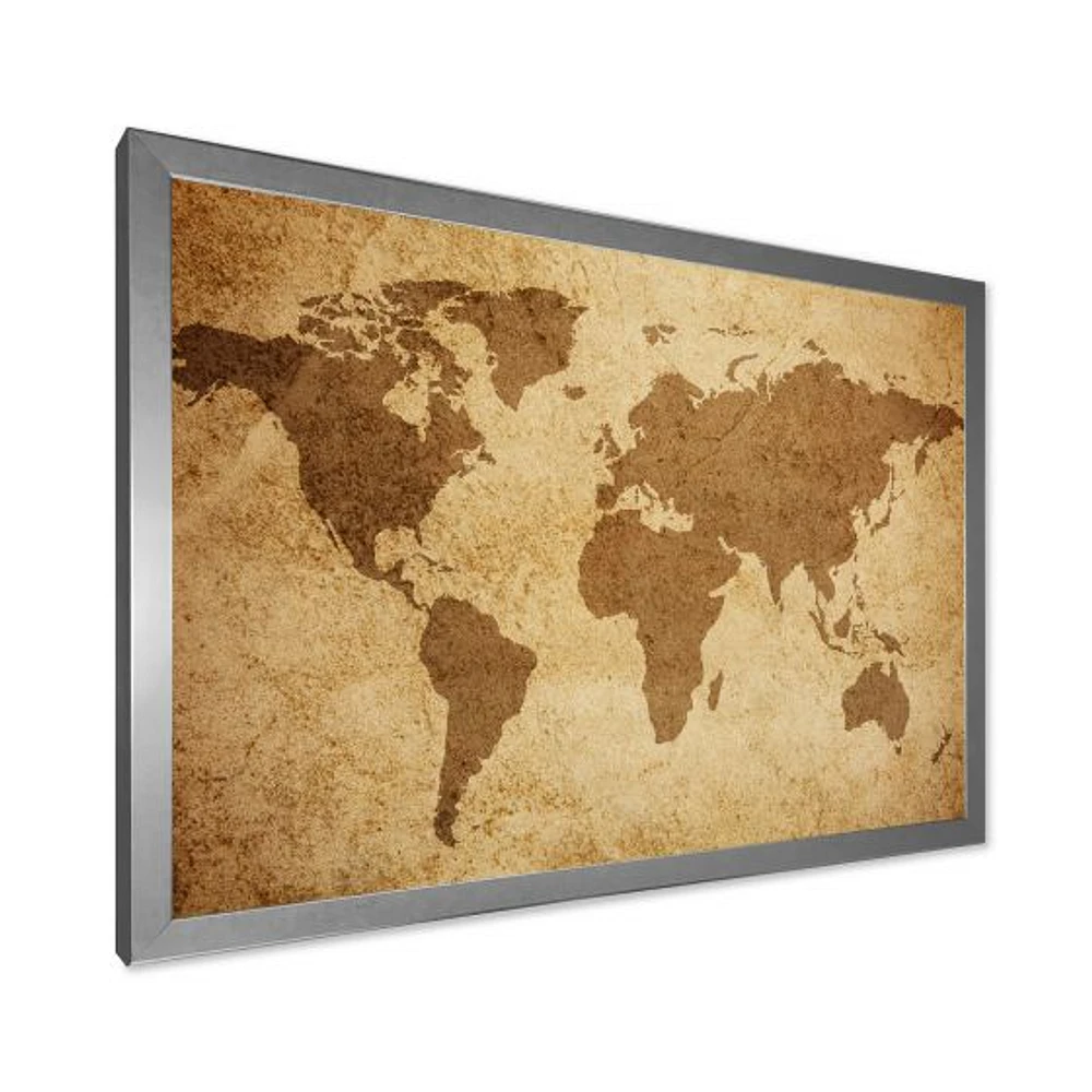 Ancient Map of The World V Canvas Wall Art