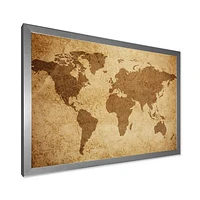Ancient Map of The World V Canvas Wall Art