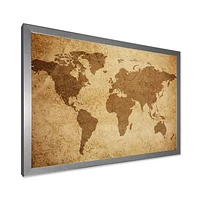Ancient Map of The World V Canvas Wall Art