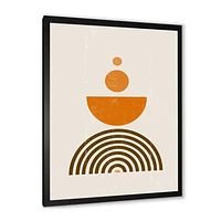 Abstract Rainbow Sun and Moon Earth Tones V  Wall Art