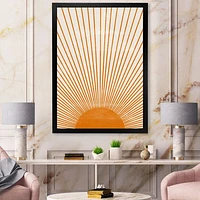 Orange Sun Print III  Wall Art