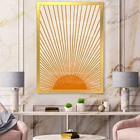 Orange Sun Print III  Wall Art
